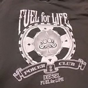 Diesel Fragrance Fuel for Life t-shirt. Dark grey